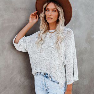 Vici SWEATER WEATHER SPECKLED KNIT SWEATER
